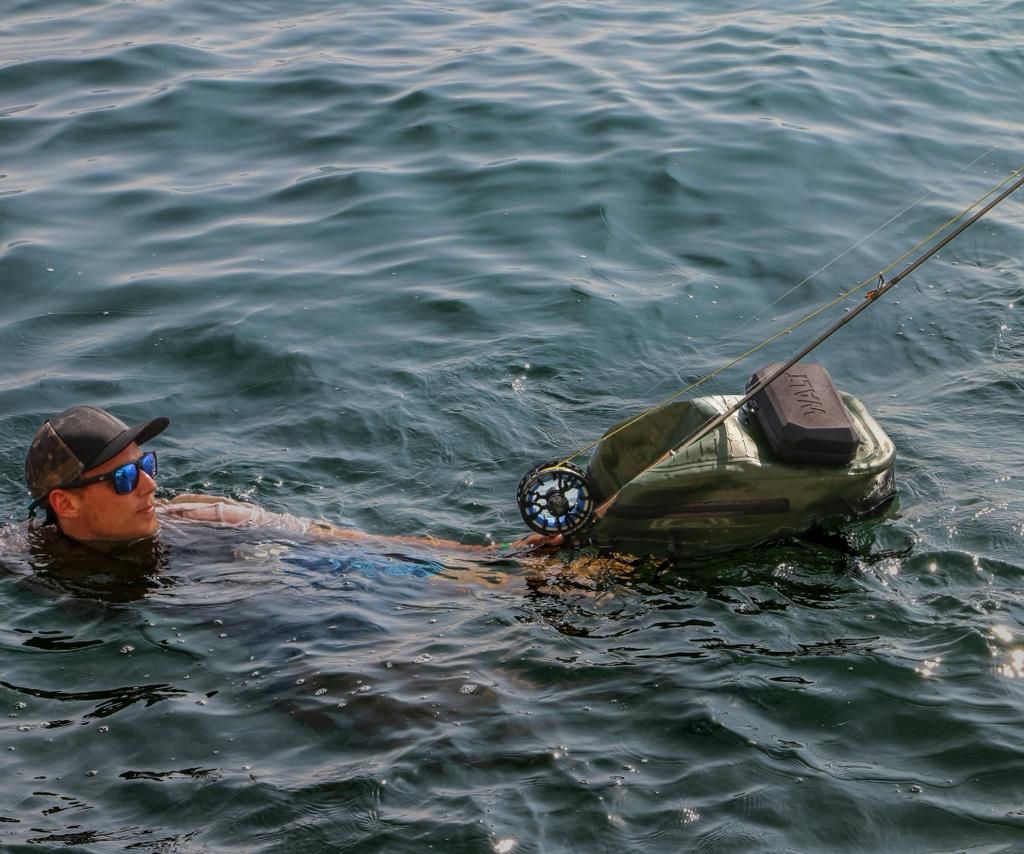 Walt Otter waterproof backpack floating shot Walt Otter waterproof backpack floating shot